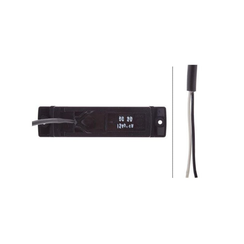 Lumină de marcare LED 2PS008645011 Dreptunghiulară Portocalie 0.5W 12V 130x32mm Hella