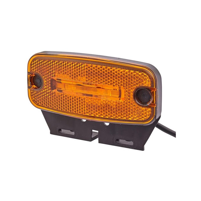 Lampă de poziție LED 2PS345600061 0.7W 12V Dreptunghiulară 2 LED-uri Portocalie Hella