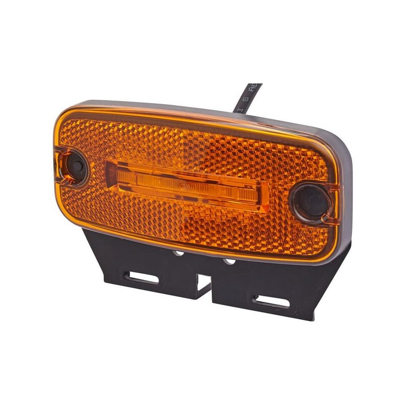Lumină marcaj LED Dreptunghiulară 2 LED-uri 24V Galben 2PS345600071 Hella
