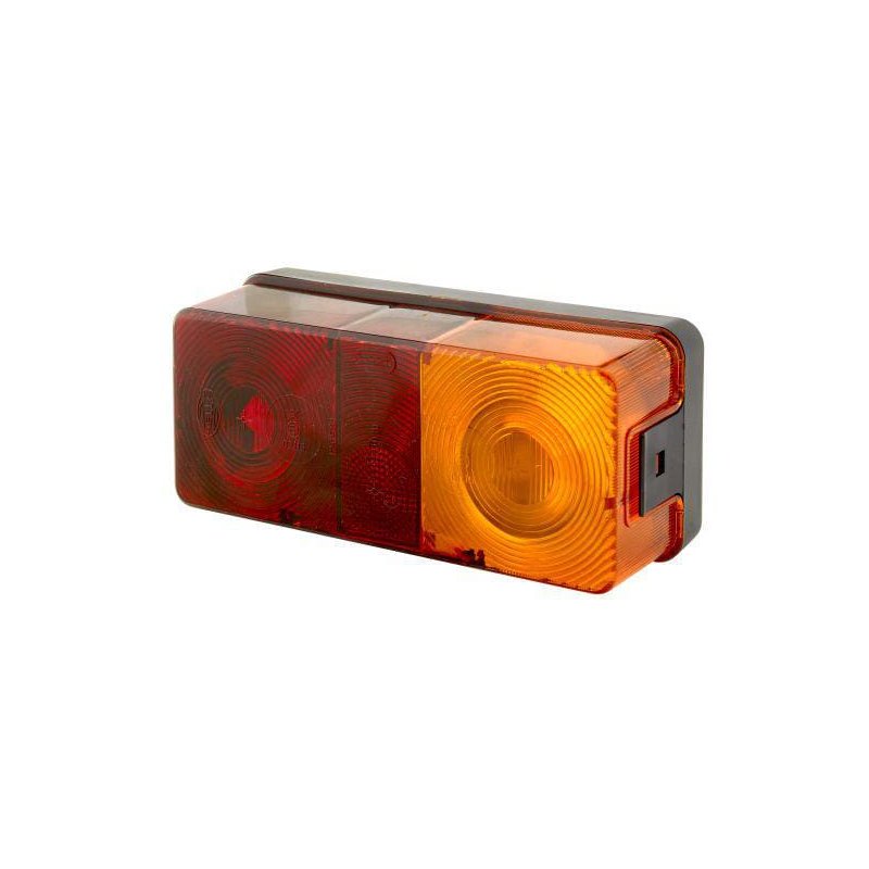 Lampă spate Dreapta 2SD002582021 Dreptunghiulară 12-24V Roșu-Portocaliu 170x62x75mm Hella