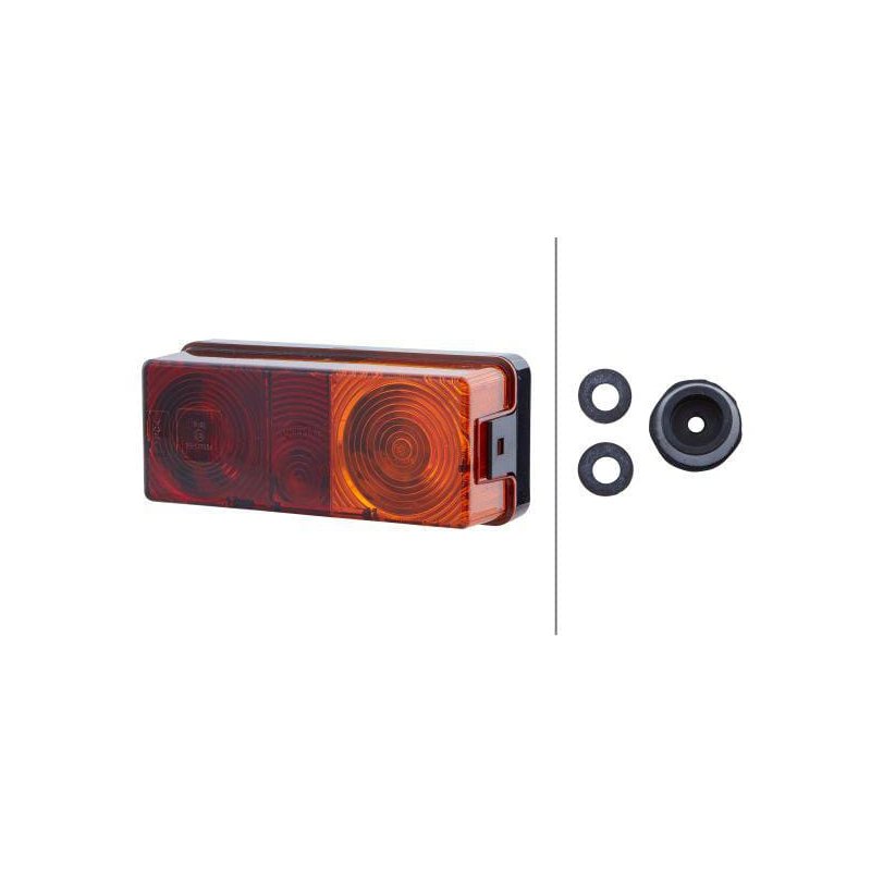 Lampă de poziție spate 2SD998531067 Dreptunghiulară 12-24V Halogen Hella