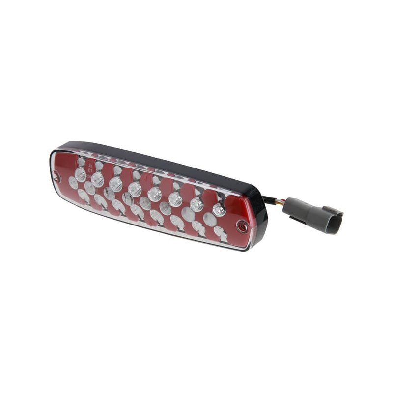Lampă spate LED 2SK343910057 Dreptunghiulară 12/24V Transparentă/Albă/Roșie Cu șuruburi ECE Hella