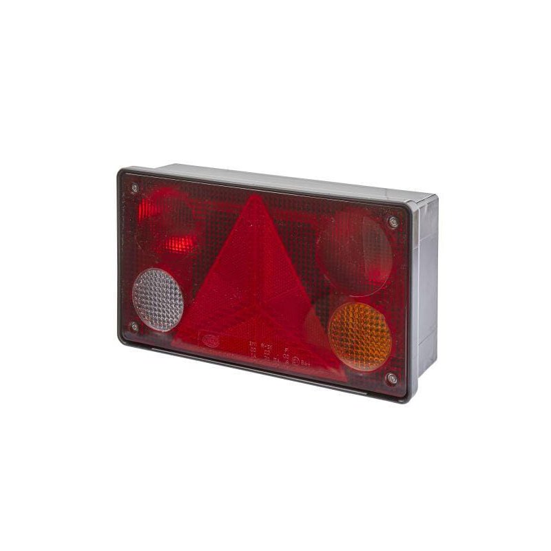 Lumină spate 2VP340400141 Dreptunghiulară 12-24V Roșu Portocaliu Alb Dreapta Hella
