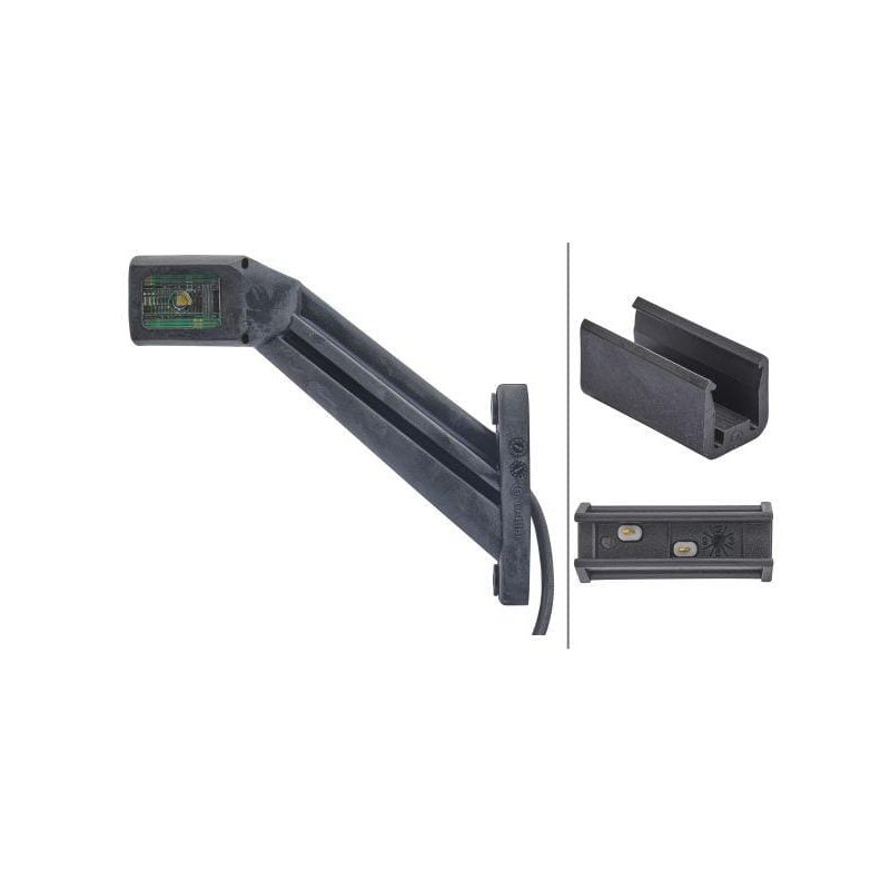 Lampă de delimitare LED 2XS011744081 1.5W 12-24V dreapta 178x164mm Hella