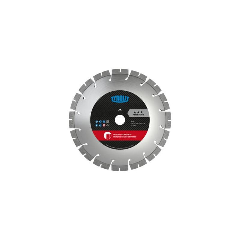 Tyrolit Disc de tăiere 34468735 DCC Premium pentru Ciment 300x20mm