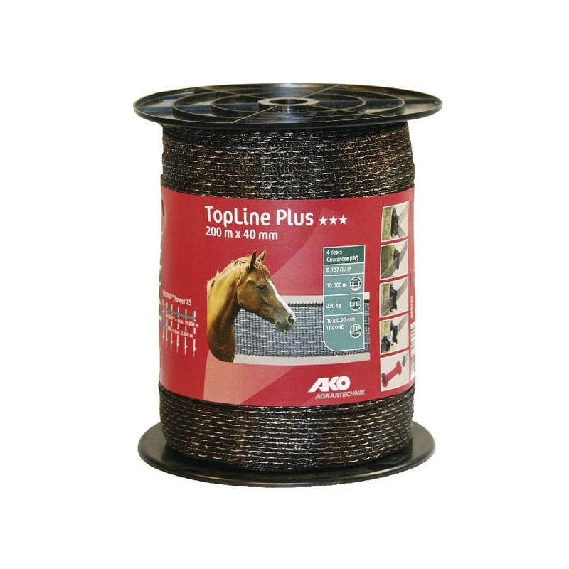 AKO Bandă pentru gard 449553 TopLine Plus 40mm 200m