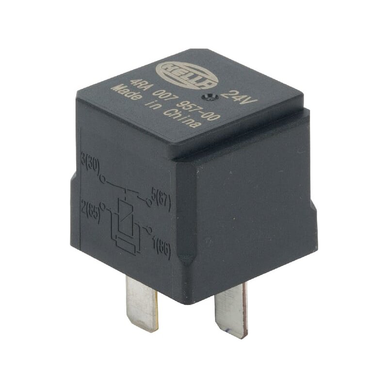 Releu curent de lucru închizător 4RA007957001 cu rezistor electric 24V 20A Hella