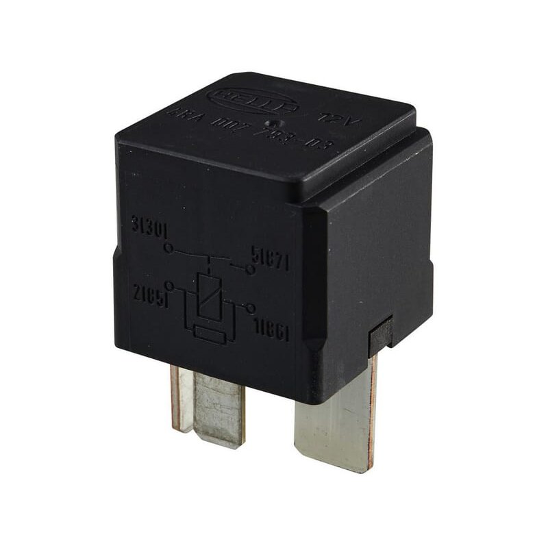 Releu curent de lucru închizător 4RA007793031 Hella 50 A 12 V cu rezistor electric