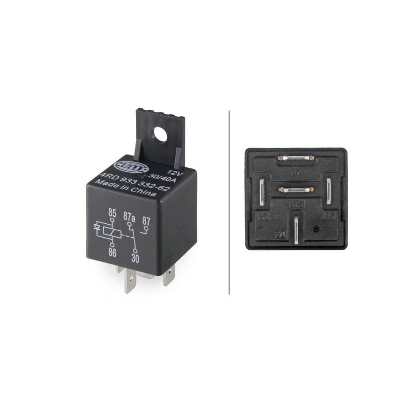 Releu 4RD933332627 12V 30A/40A 5-poli comutator cu suport Hella