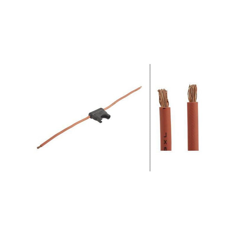 Hella Suport de siguranţe 8JD743557051 Curent 20A Negru Roșu