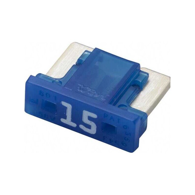Hella Set siguranțe auto mini 8JS728596322 profil redus 15A albastru 5 buc lungime 8