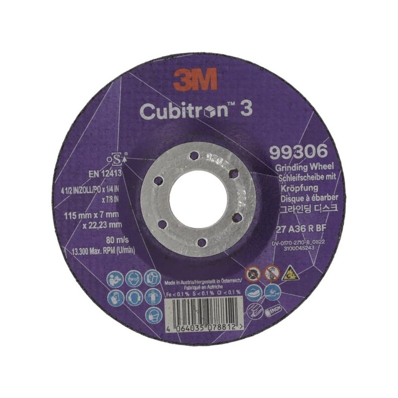 3M Disc de debavurare 99306 Cubitron 3 115mm