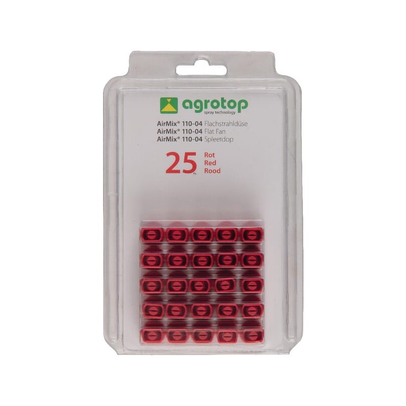 Duză injecție aer AM11004P025 AM 110° Ventilator plat 04 Roșie Agrotop