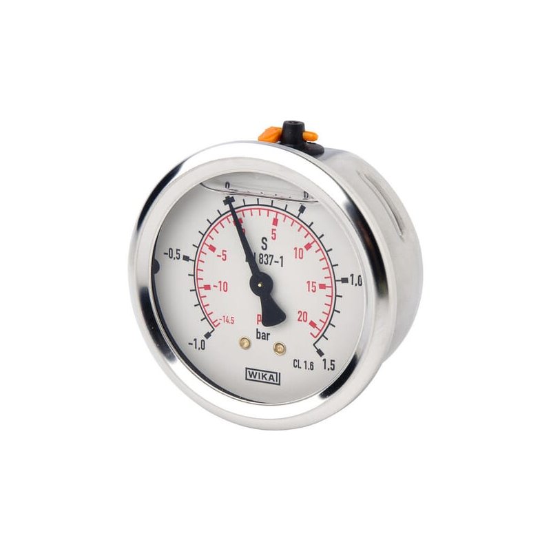 Manometru B711WM0631015T Analogic Glicerină 63 mm 1/4 in WIKA