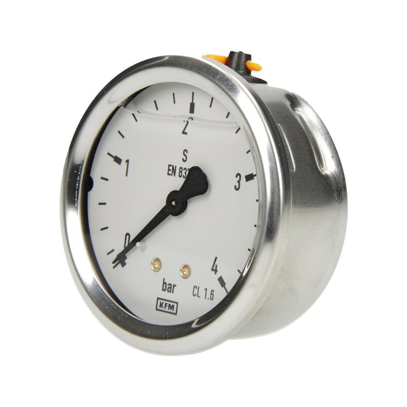 Manometru B711W063004T 4 bar Ø63 mm 1/4 inch WIKA