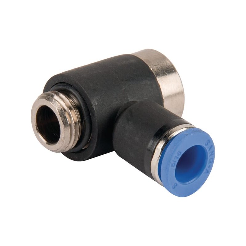 Kramp Fiting L cu fixare BCS814PB 8x1/4"