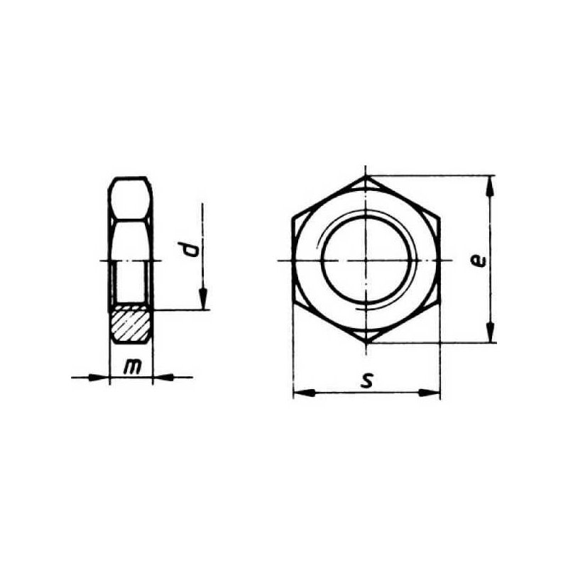 Kramp Piuliță hexagonală joasă 9362010 DIN936 M20x1mm oțel zincat grupa 8 1