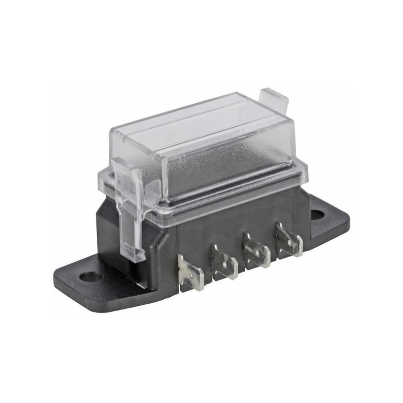 Kramp Casetă de siguranțe FB10004KR terminal cu lame 4 pini max. 32V 15A (ATO/ATC) 8x6