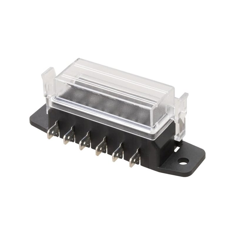 Kramp Casetă de siguranțe FB10005KR terminal cu lame 6 pini max. 32V 15A ATO/ATC