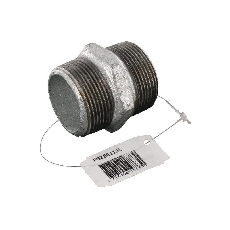 Kramp Niplu dublu FG280112L zincat AG 1 1/2"