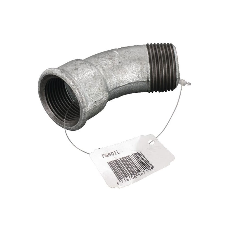 Kramp Cot FG401L 45 ° mamă/tată zn. 1"