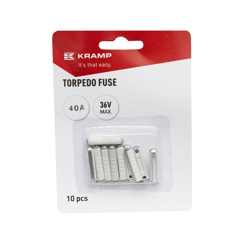 Kramp Siguranță Torpilă Ceramică FS10040A 40A 32V Gri