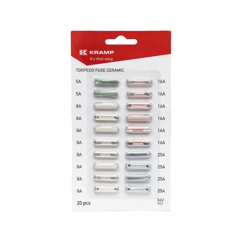 Kramp Siguranță Torpilă Ceramică Asortiment FS100ASSBL 20 buc