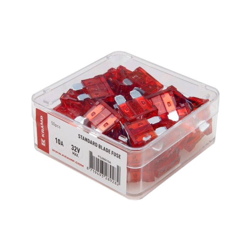 Kramp Siguranță cu lamă standard FS20010A 10A 32V Roșu