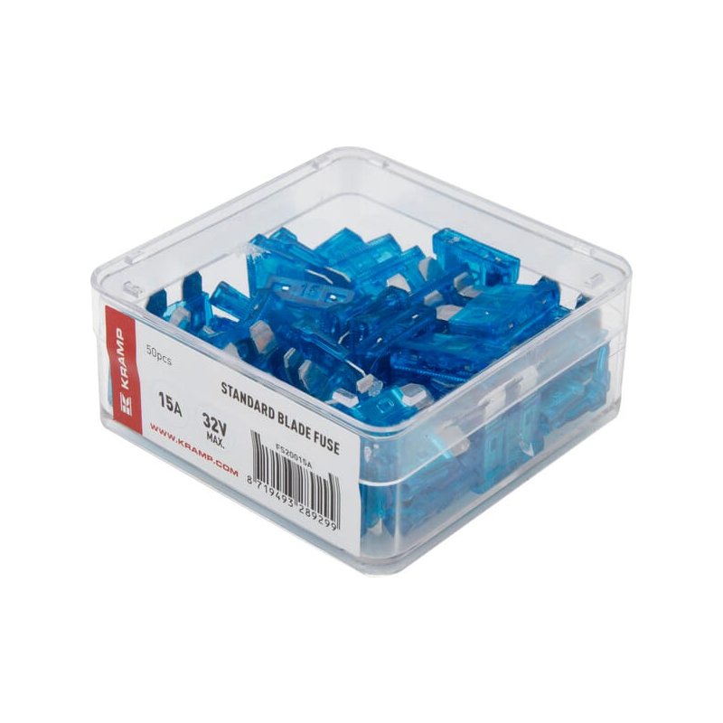 Kramp Siguranță cu lamă standard FS20015A 15A 32V Albastru