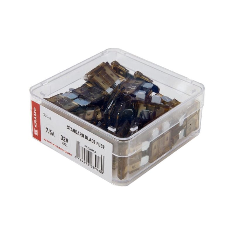 Kramp Siguranță cu lamă standard FS20075A 7.5A 32V Maro