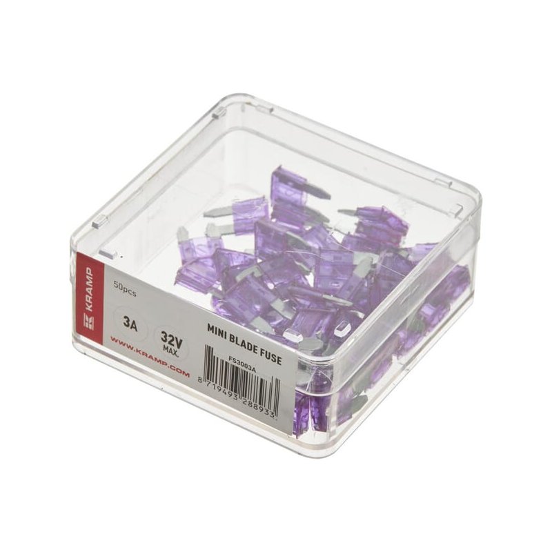 Kramp Siguranță cu lamă mini FS3003A 3A 32V Purple