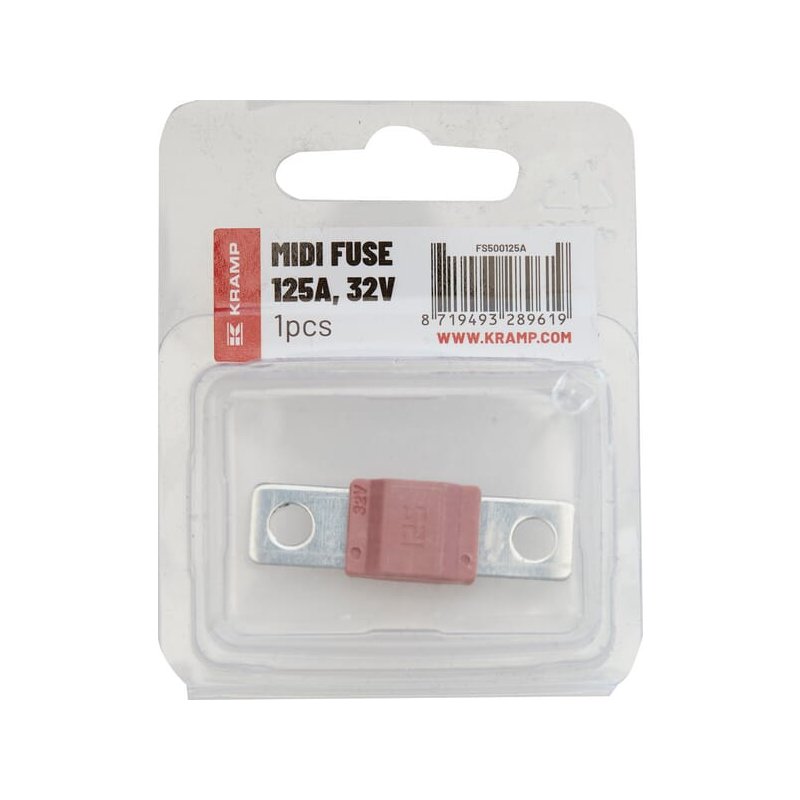 Kramp Siguranță Midi FS500125A 125A 32V 41x12x6mm