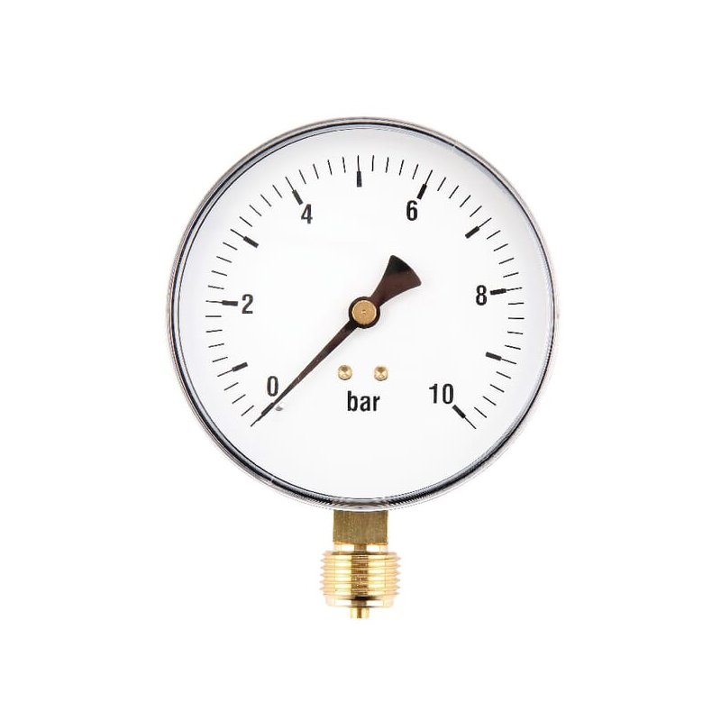 Manometru MA10010L08ST 6001 Ø100 0-10bar 1/2 inch ET