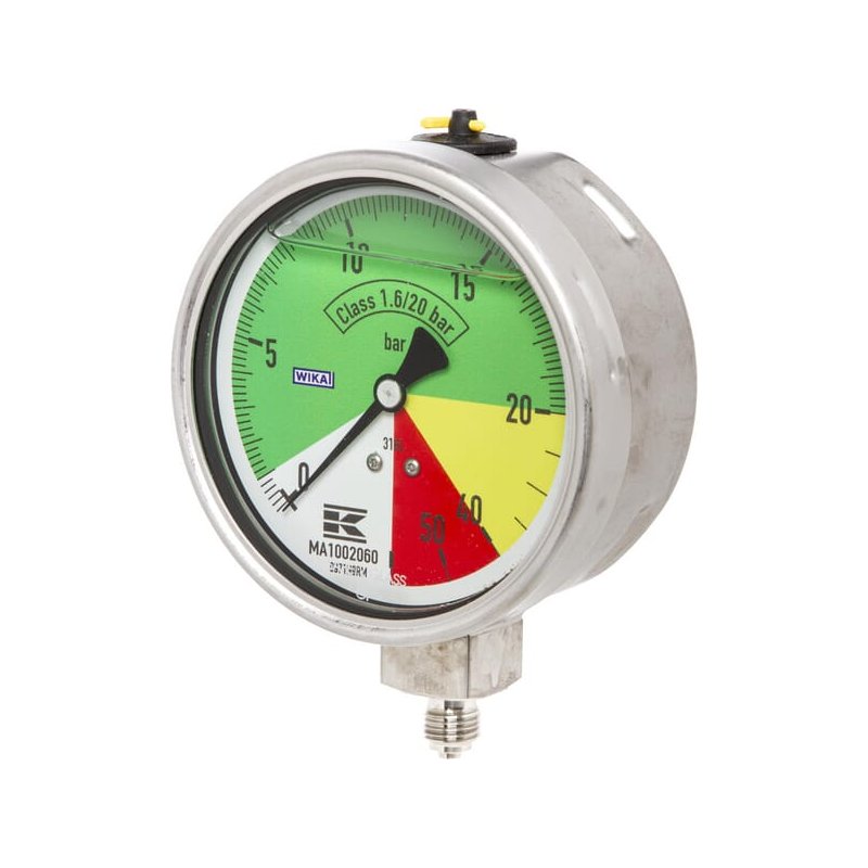 WIKA Manometru MA1002060 100 1/4" AHL inferior fix Analogic 100 mm