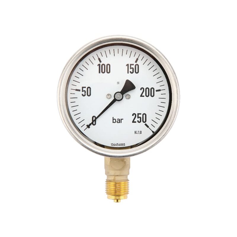 Manometru MA100250L08SSGF 7211 0-250 bar Ø100 mm 1/2 in ET