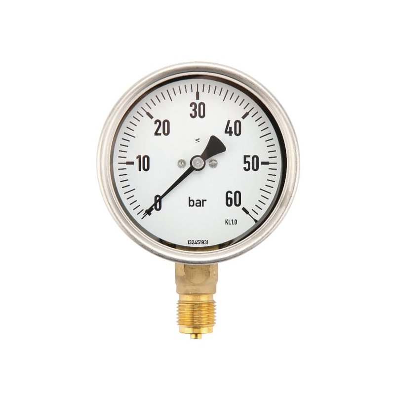 Manometru MA10060L08SSGF 7211 0-60 bar Glicerină 100 mm 1/2 in ET