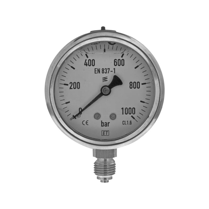 Manometru MA6301000L04SSGF 7211 Glicerină 1000 bar 63 mm 1/4" ET