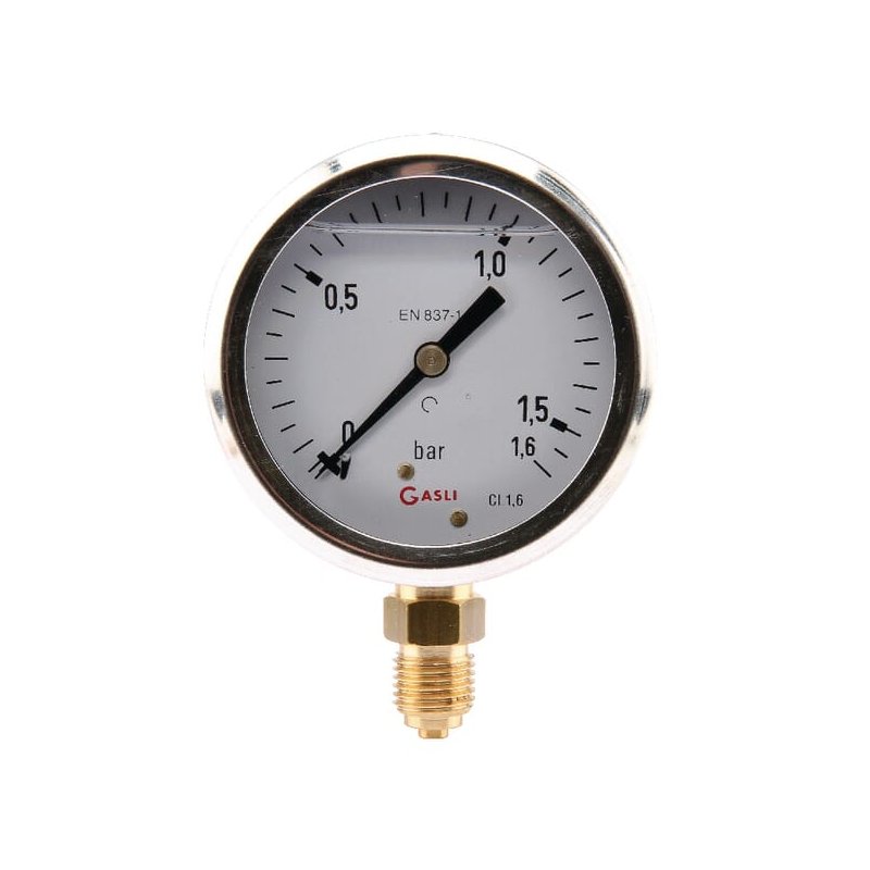 Manometru MA63016L04SSGF 7211 Analogic Glicerină Ø63 0-1.6 bar 1/4" ET