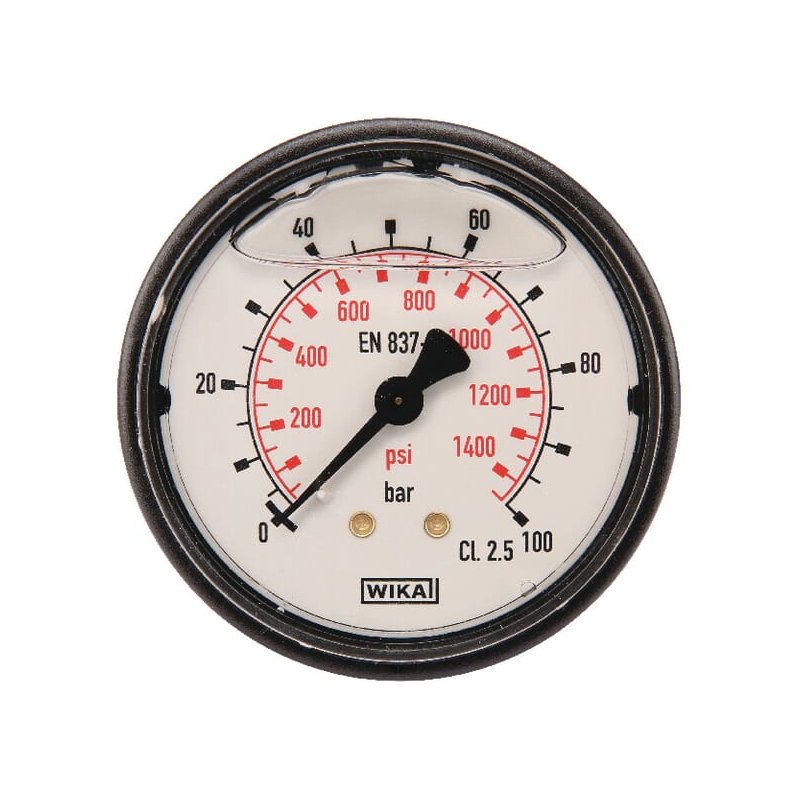 Manometru MA63100B04PLGF Ø63 0-100bar Spate Plastic WIKA