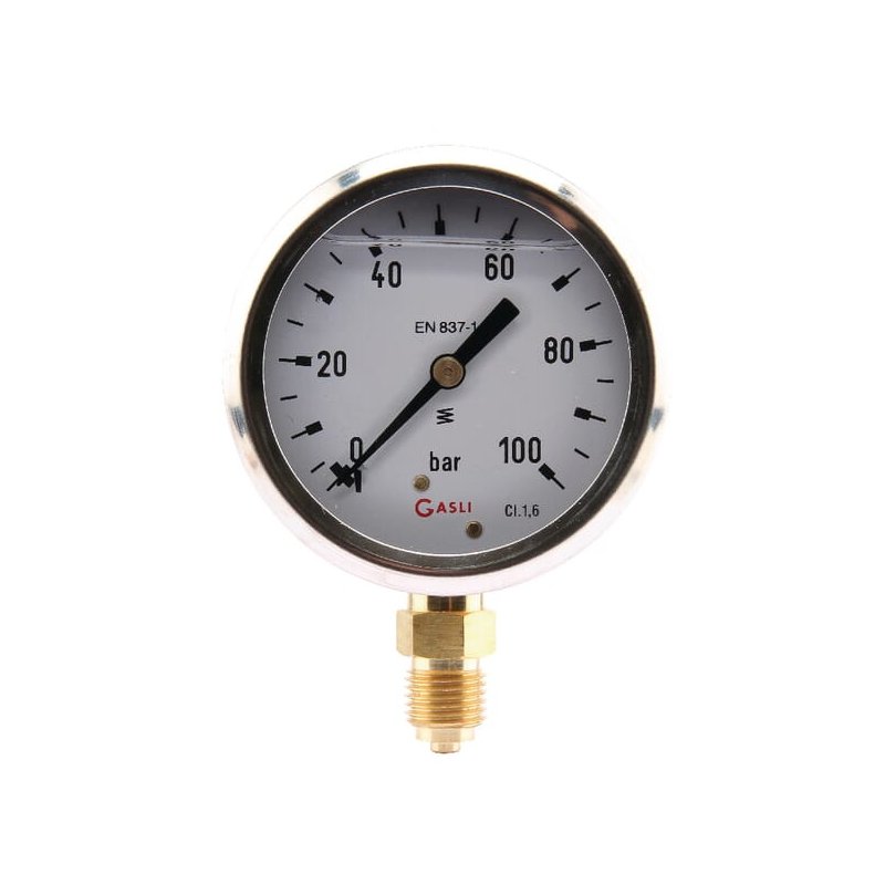 Manometru MA63100L04SSGF 7211 0-100 bar 1/4 in jos Ø63 mm ET