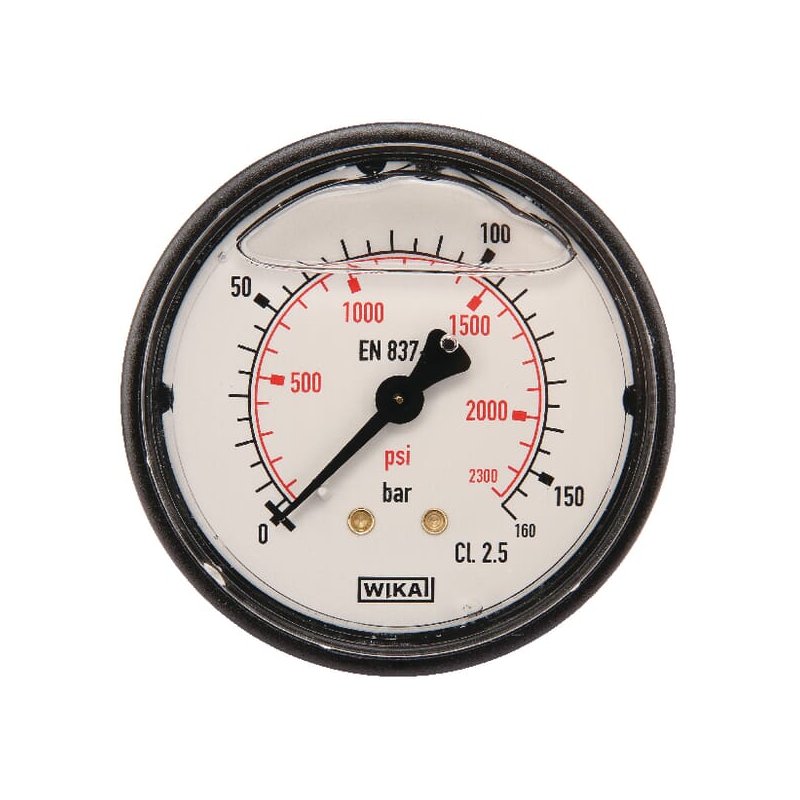 Manometru MA63160B04PLGF 0-160 bar Conectare spate Ø63 mm 1/4 in WIKA