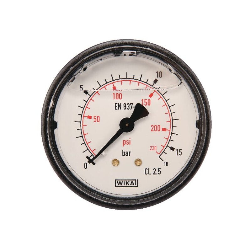 Manometru MA6316B04PLGF 0-16 bar 1/4" spate Ø63 WIKA