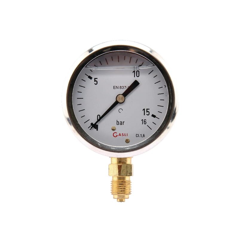 Manometru MA6316L04SSGF 7211 0-16 bar 1/4" jos Ø63 ET