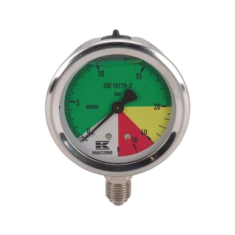 Manometru MA632060 1/4” AHL inferior fix 63 mm WIKA