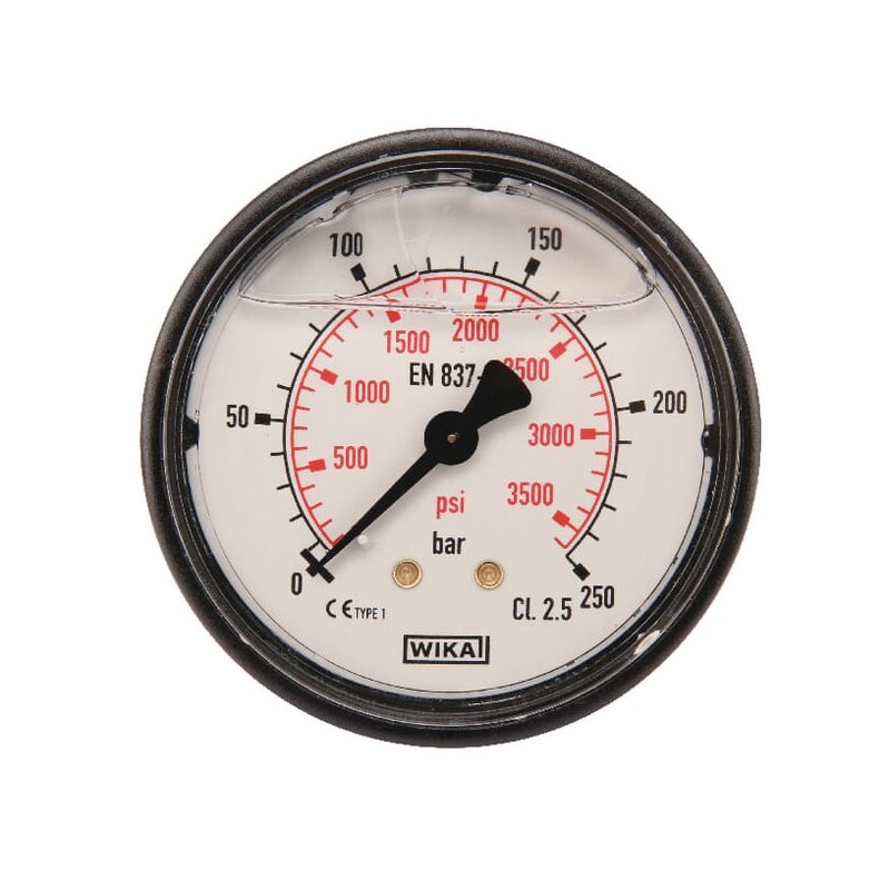 Manometru MA63250B04PLGF 0-250 bar Conectare spate Ø63 mm 1/4" WIKA