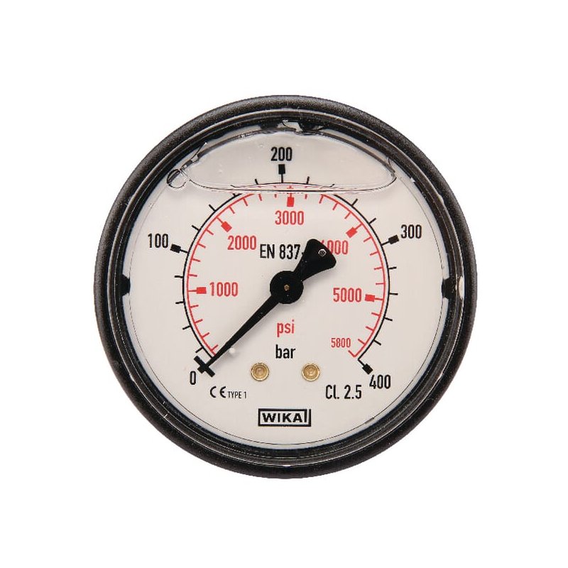 Manometru MA63400B04PLGF 0-400 bar 1/4 in spate Ø63 mm WIKA