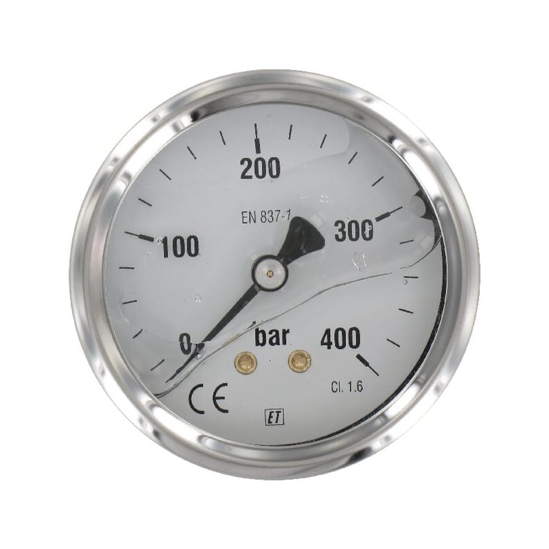 Manometru MA63400B04SSGF 7214 Spate Ø63 0-400bar 1/4" ET