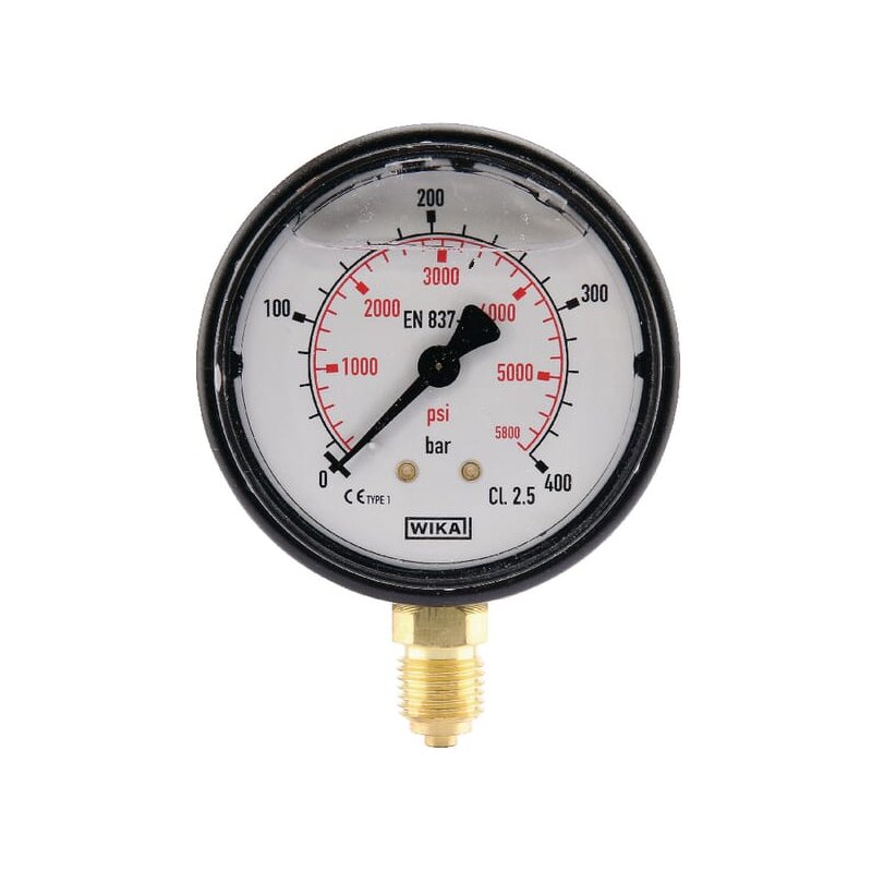 Manometru MA63400L04PLGF 0-400 bar Ø63 mm 1/4 BSP WIKA