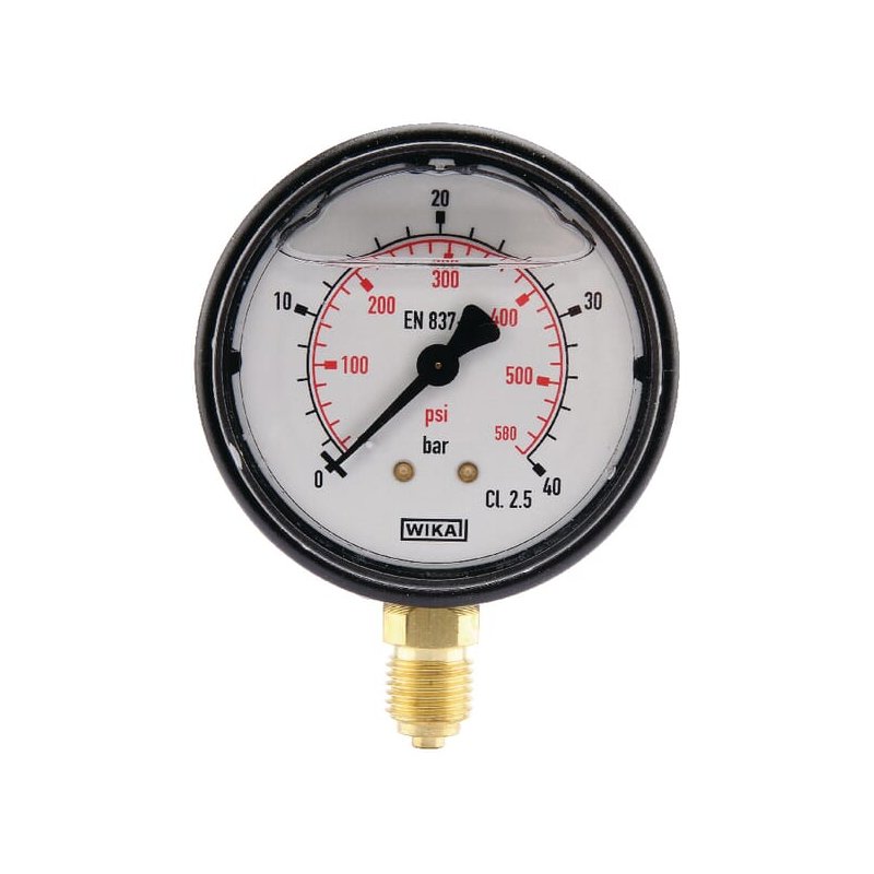 Manometru MA6340L04PLGF 0-40 bar 1/4 inch jos Ø63 mm WIKA