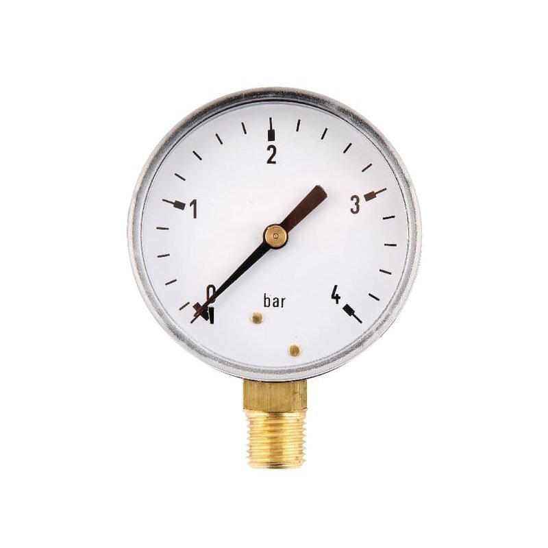 Manometru MA634L04ST 6001 0-4 bar 1/4" BSP 63 mm ET